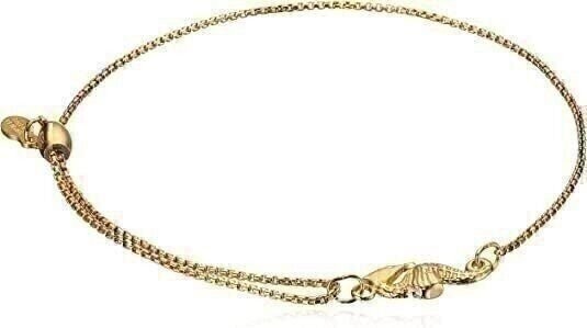 Alex and Ani Pull Chain Bracelet Seahorse 14k Gold Plated Bracelet