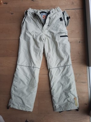 Boarderline Snowboardhose Modular System beige hellgrau L Top Zustand