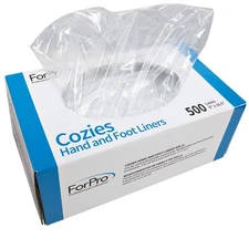 500 Count Clear Hand and Foot Wax Liners for Moisture Retention 9x16.5 Inches