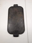 Vintage Wagner (Unmarked) Cast Iron Long Rectangle  Griddle. 17x9.5-Unrestored