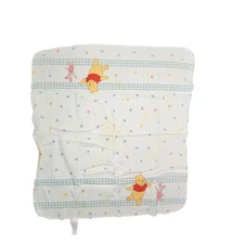 Vintage Cotton  Baby Blanket Disney  Winnie the Pooh Piglet 30x30 Receiving READ