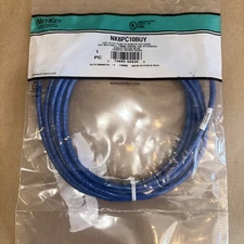 NEW Panduit / NetKey NK6PC10BUY Cat 6 UTP RJ45 10' Blue Patch Cord
