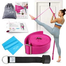 Stretching Strap with Door Anchor  Resistance Band   Leg Stretcher for Rose