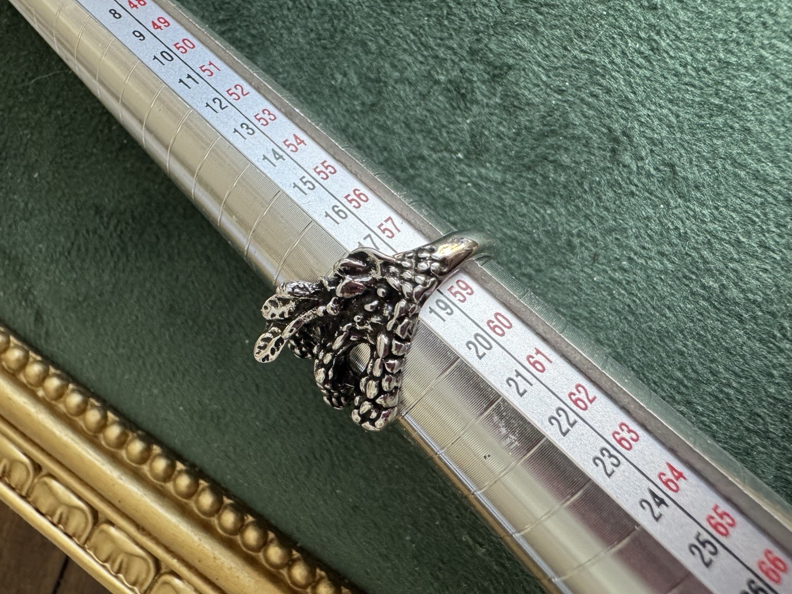Silver Tone Adjustable Dragon Claw Ring Gothic Fa… - image 3