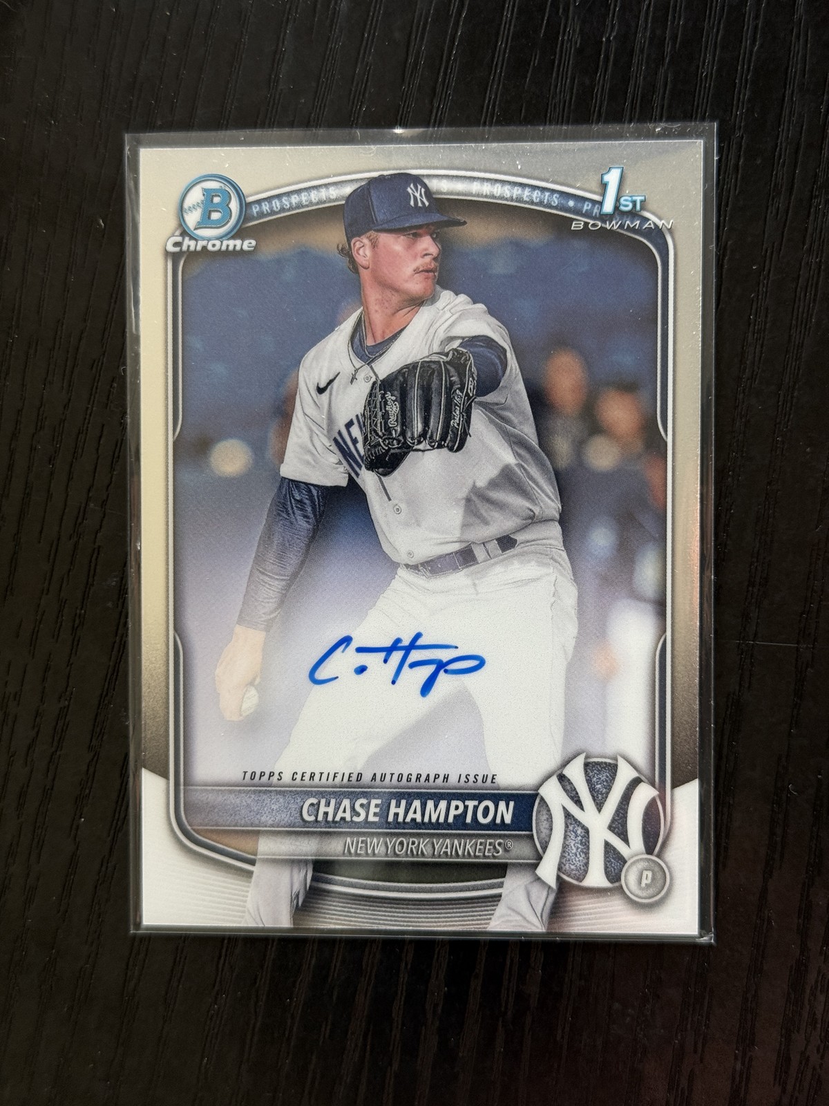 2025 Bowman Chrome #CPA-CHA Chase Hampton Prospect Autographs