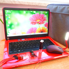 XXL SET Sony Vaio CA NEON ROSSO 14 pollici l 500 GB SSD Windows 11 l 8 GB RAM NUOVO HDMI