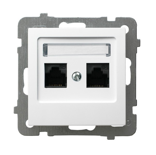 Presa computer doppia RJ45 cat.5e MMC AS GPK-2G/K/m/00 - Immagine 2