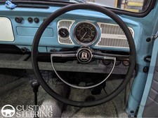 Pour VW Type 3 Fastback 1600TL 1600TE 1965-73 Housse De Volant En Cuir Noir