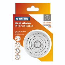 STATUS Interlinkable Heat Alarm | Home (Interlinkable), White 