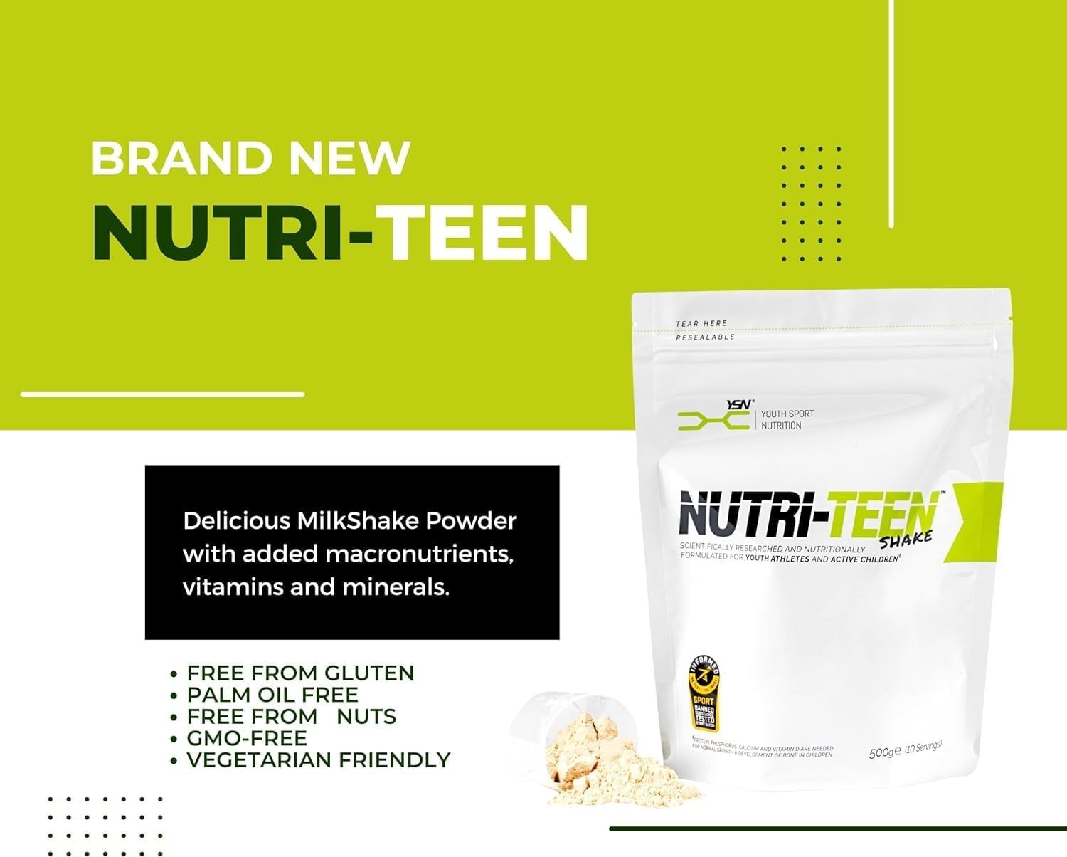 NUTRI-TEEN Shakes: Chocolate Flavour (500g) - Nutritionally Rich Food Powder
