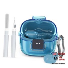 Upgrade Secure Lock for JBL Tune Buds 2 Case Cover with Cleaner Clear Bule