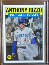 Topps 2021 1986 All-Star Relic Anthony Rizzo Chicago Cubs Game-Used #86ASR-ARI