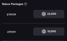 22,500 ROBUX FAST DELIVERY CHEAP TAX NOT COVERED