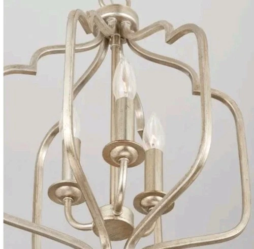 Capital Lighting 538731 Ophelia 3 Light 14"W Taper Candle Pendant - Winter Gold - Picture 3 of 8
