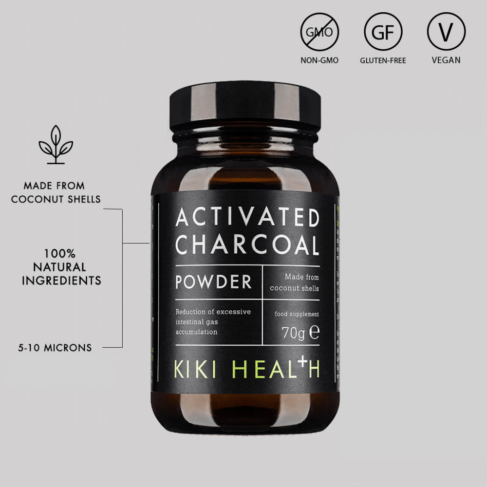 Kiki Health Activated Charcoal Digestive Support Powder - 70G - Image 11