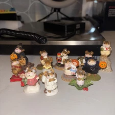 Vintage Lot Of 12 Wee Forest Folk no Box Mixed Annette Peterson WFF