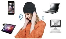 Bluetooth Wireless Beanie Hat Music Hands Free Call Headphone Speaker