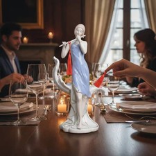 6 St&uuml;ck Porzellan Musikfigur als Geschenk geeignet Ballett Skulptur handbemalt