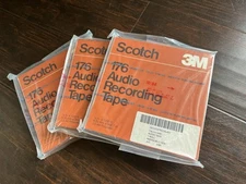 BRAND NEW Scotch 176 Audio Recording Tape, 1/4" x 1200' 3M Reel-To-Reel Tape 7”