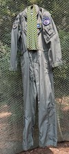 Superb Vintage USAF Colonel s Flyers Summer Coveralls w/ Patches Scarf 44L
