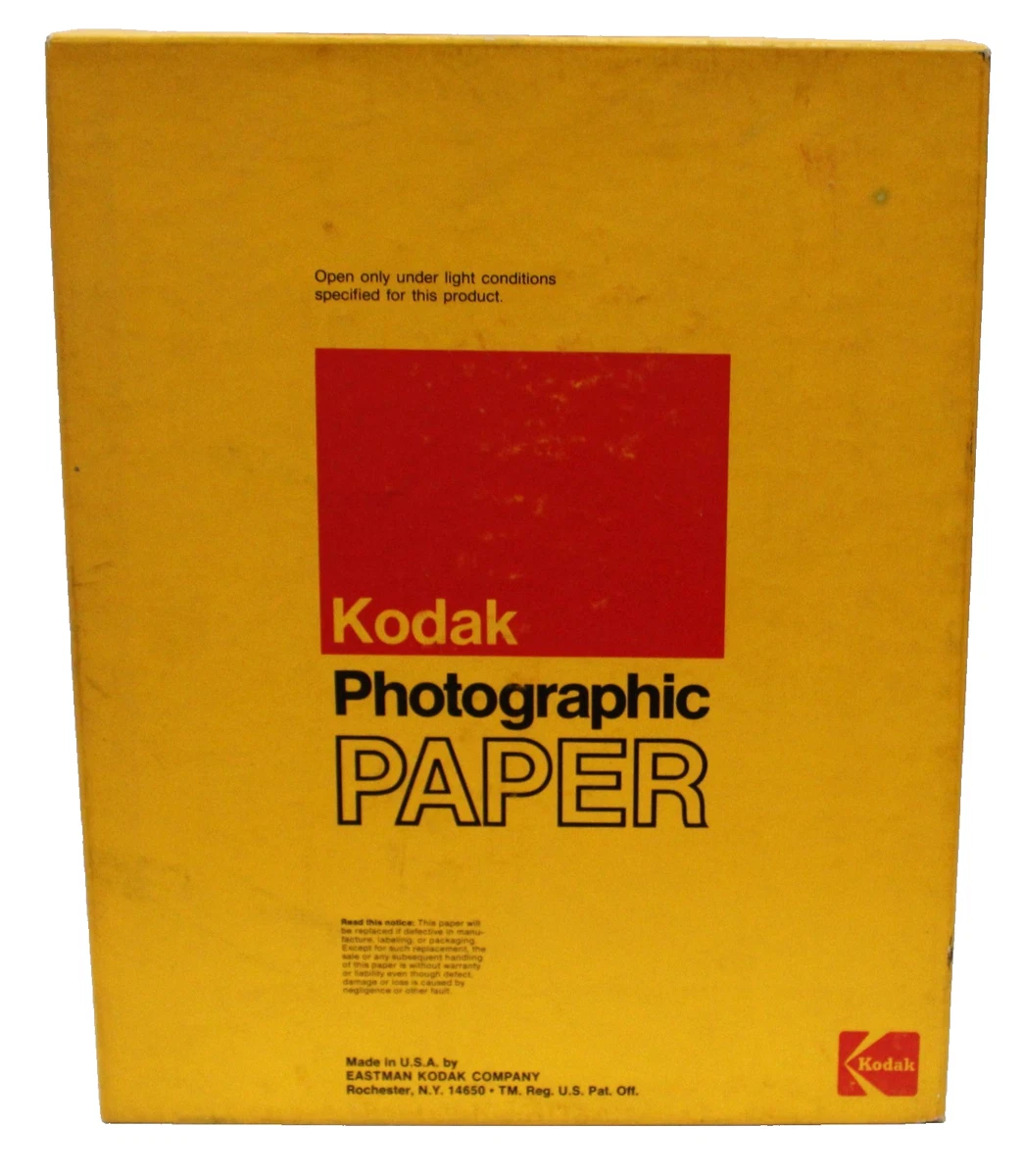 Papier photo Kodak Kodabromide F2 8 x 10, quatre paquets scellés, 100
