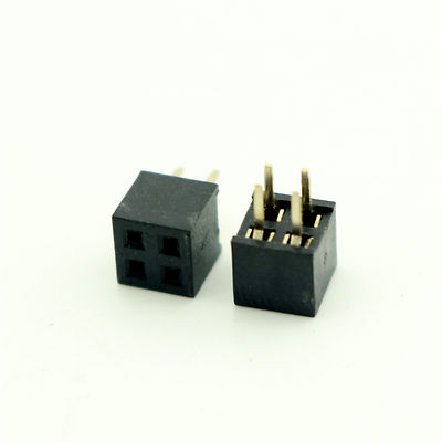 50Pcs 2.0mm 2mm Pitch 2x2 Pin 4 Pin Female Double Row Pin Header Strip PH:8.5mm
