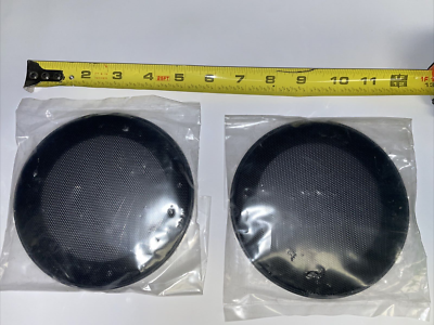 Set Of 4 Steel Mesh Speaker Grills For 4.5" Car Woofers – Includes Speed Clips & Mounting Screws