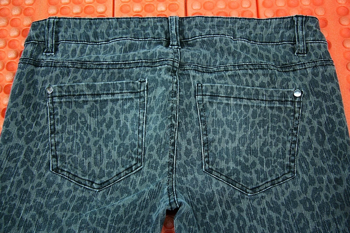 Fire Los Angeles Womens Skinny Jeans Size 7 30X30 Charcoal Gray