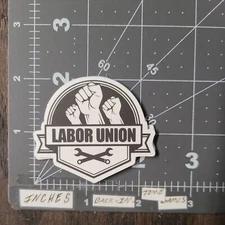 Small Labor Union Adult Humor Sticker For Guitar Phone Mat89