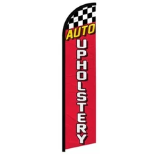 Auto Upholstery Windless Full Sleeve Feather Advertising Body Repair Banner Flag