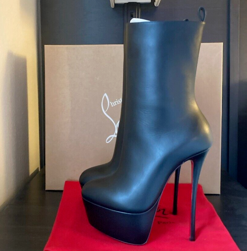 ショートブーツ・ブーティ Dolly Booty Alta 160 leather platform boots Dolly Booty Alta 160 leather platform boots in black