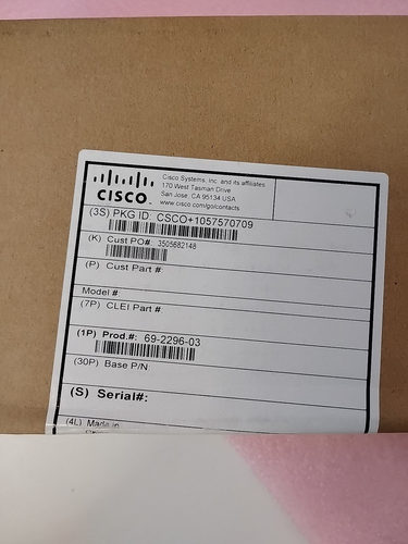 Cisco ASA Slide Rail Kit 69-2296-03 ASA-RAILS w/ hardware - 第 2/5 張圖片