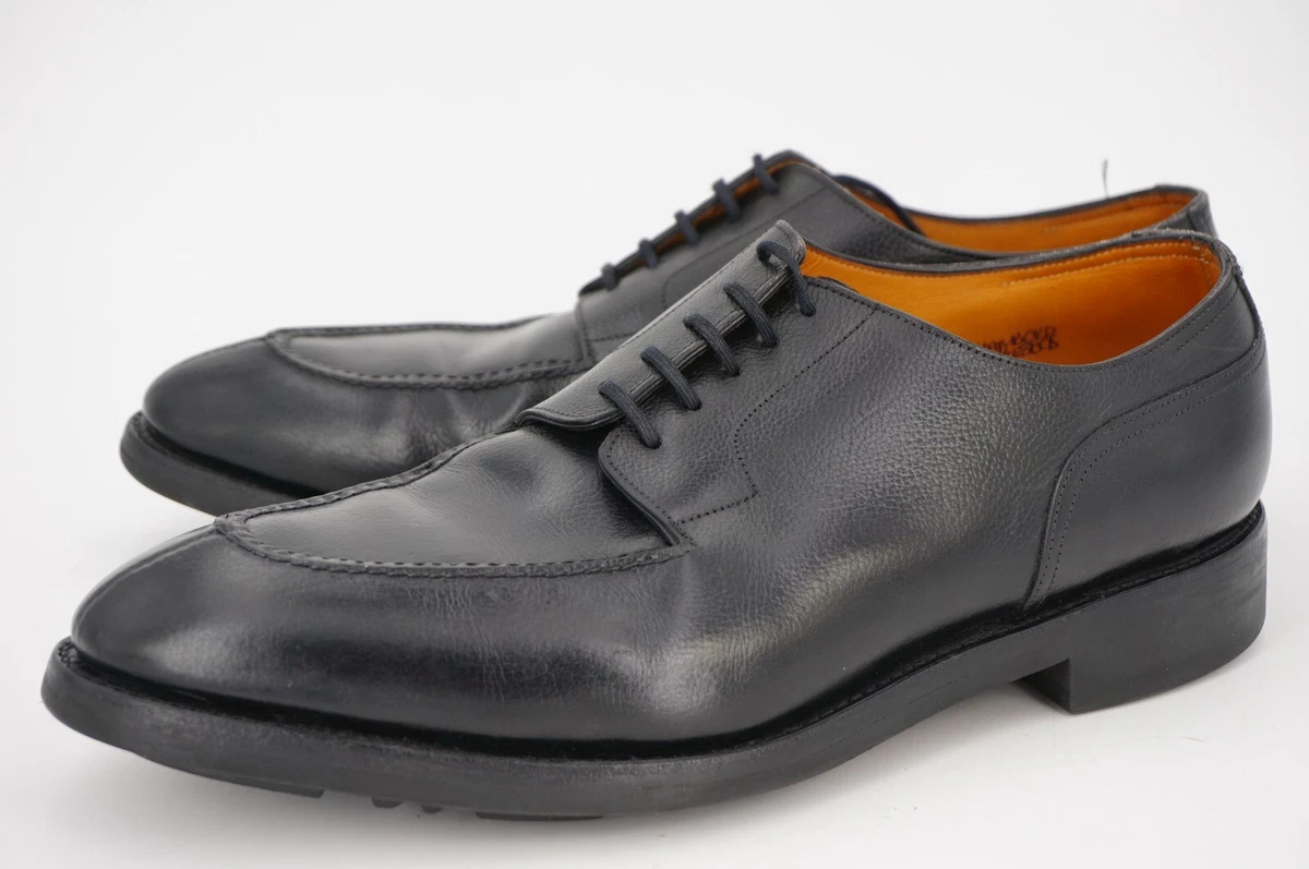 $1510 | JOHN LOBB CHAMBORD SPLIT TOE DERBY UK 10.5 US 11.5 D BLACK SCOTCHGRAIN