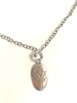 Collier Arbre Généalogique Argent Sterling Oxydé Silpada N1878 17 Pouces - Occasion