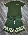 Jordan Craig Paradise T-Shirt & Paradise Knit Shorts (Olive)