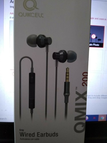 Quikcell wired earbuds QMIX 200 grey | eBay