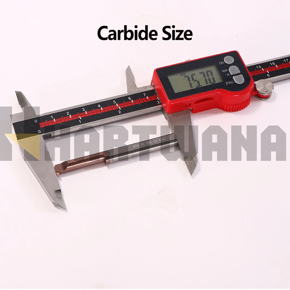 MIR8D30L10ACME Solid Carbide Threading Insert 29° Turning Tool Holder SHB08-16 - Image 4 of 4