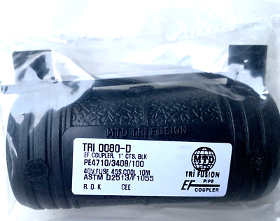 Electrofusion Coupling 1'' CTS EF Coupler 40V Fuse 45sec Cool Tri Fusion Plumbing