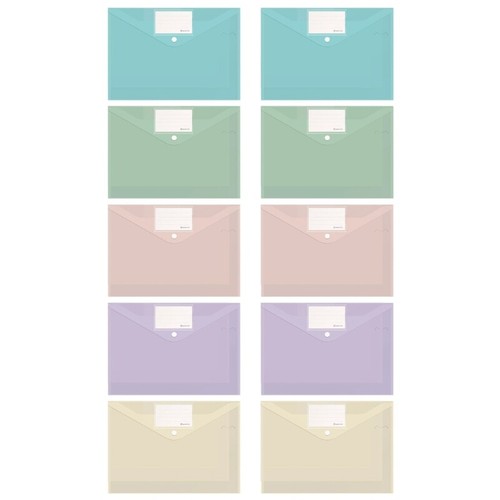 10 Pcs Document Organiser Document Bag A4 File Folders Document Wallets - Picture 9 of 20