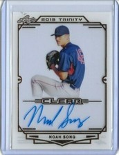 2019 Leaf Trinity NOAH SONG Clear Acetate Bronze Foil Auto RC Phillies