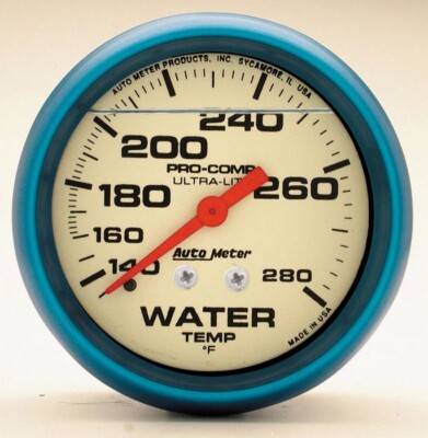 2-5/8 Ultra-Nite Wassertemperatur Anzeige 140-280 Auto Meter 4231