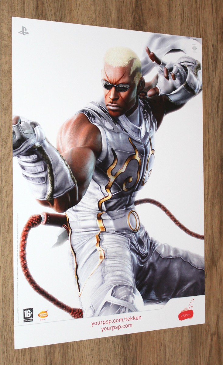 Tekken 5 Dark Resurrection very rare Promo Poster 59x42cm PSP | eBay