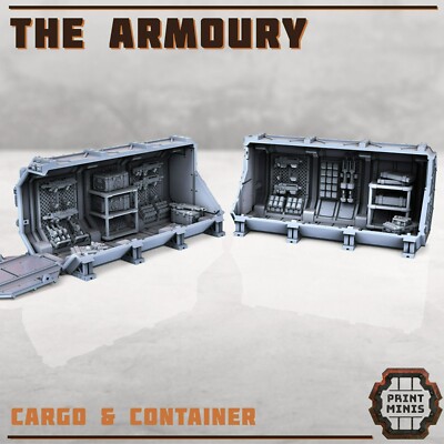 Armory Container Module Weapons Stash Pod Scatter Terrain Scenery Landscape TTRP