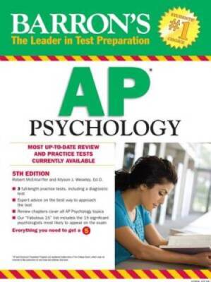 Barron's AP Psychology, 5th Edition  (Barron's AP Psychology Exam) - VERY GOOD