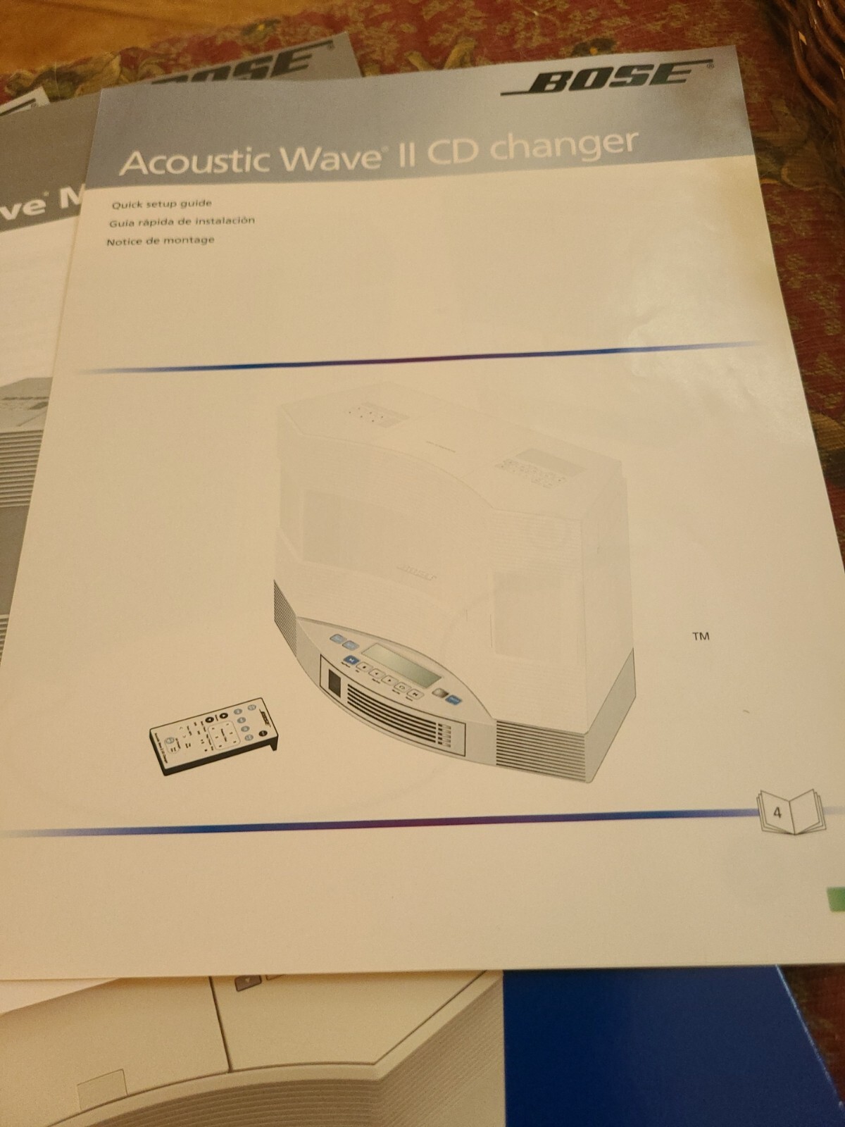 NEW Bose AWMS Acoustic Wave Music System Manuals Only eBay