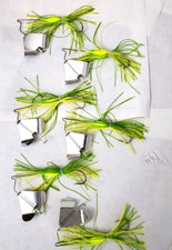 6  Strike King Promo Buzz Baits 1/4 oz. Color: Chartreuse and Lime