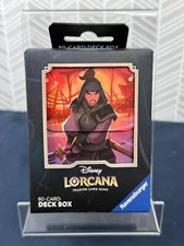 Mulan Deck Box (Holds 80 Sleeved Cards) Disney Lorcana TCG Rise of the Floodborn