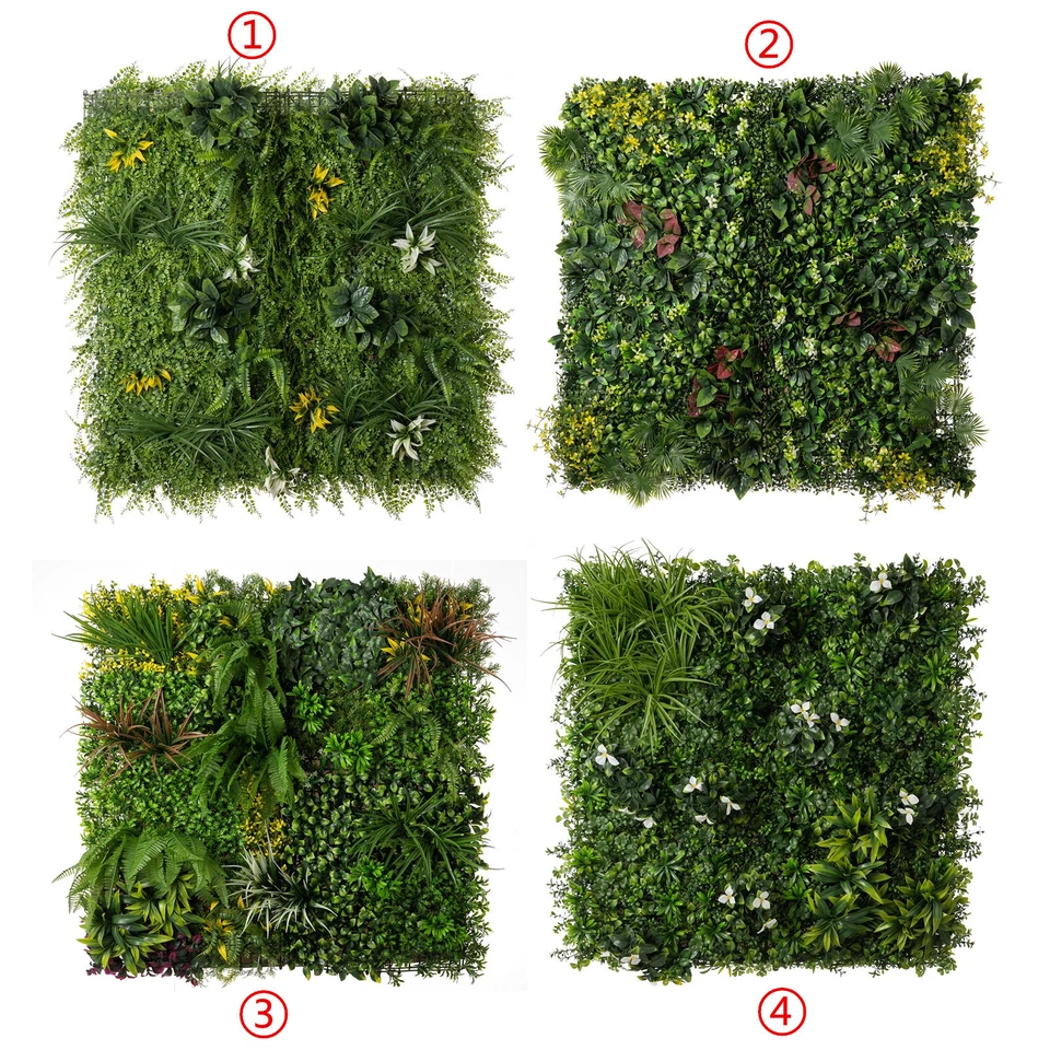 12/24PC 24x16 Artificial Boxwood Mat Wall Hedge Decor Privacy Fence Panels Grass - Image 3 of 4