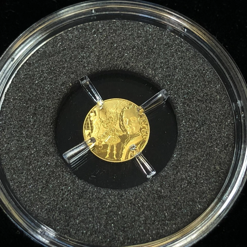 Frankreich 5 Euro 2018 PP, 0,5g 999er Gold mit Etui, Barock und Rococo (R8-2-112 - Bild 4 von 4