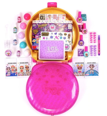 LOL Surprise Makeover Playset Storage Case Lip Gloss Nail Set